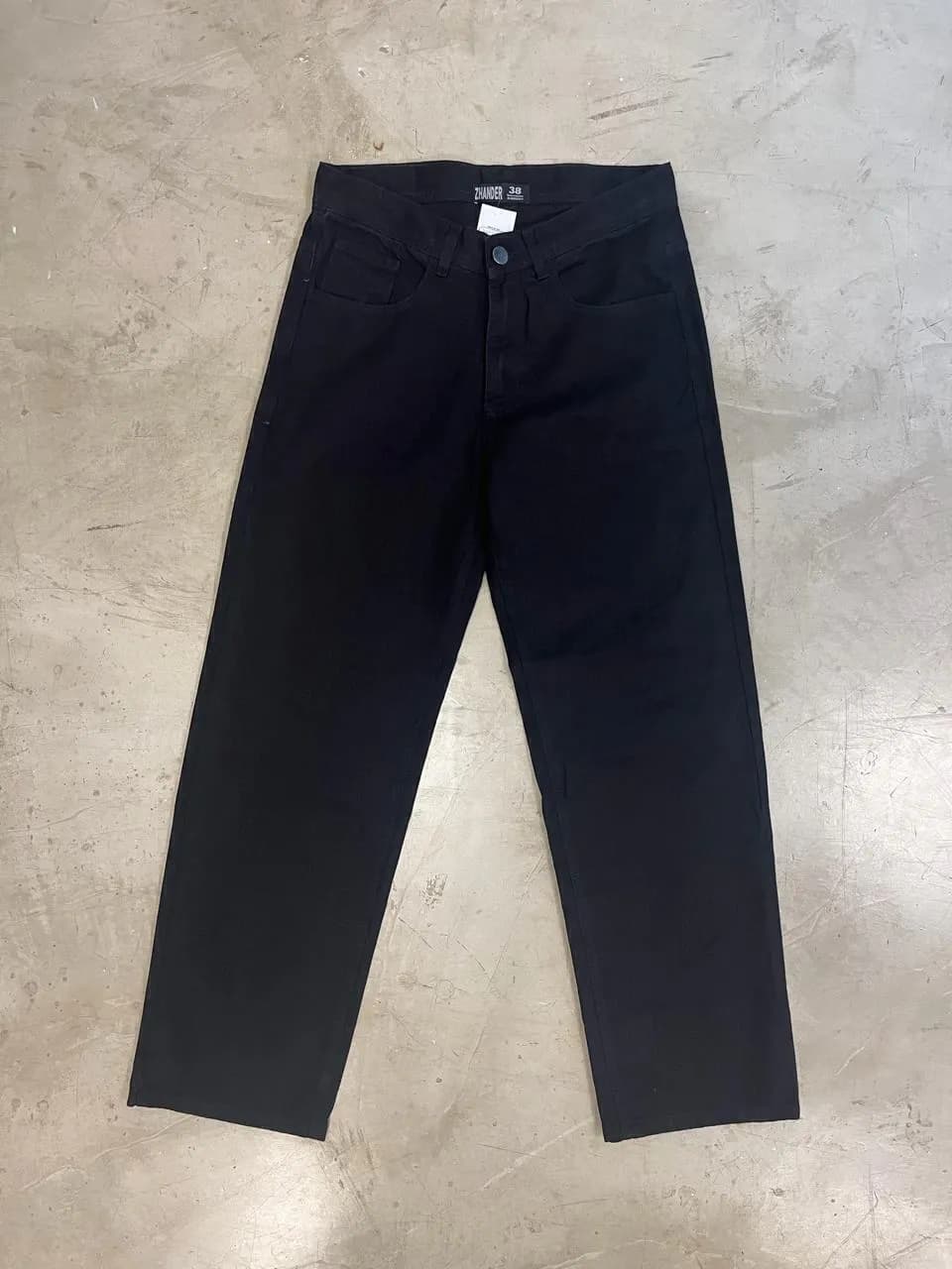 JEANS BAGGY LISO NEGRO